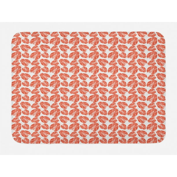 Floral Patterns Bath Mat Bathroom Decor Plush Non-Slip Mat 29.5/" X 17.5/"